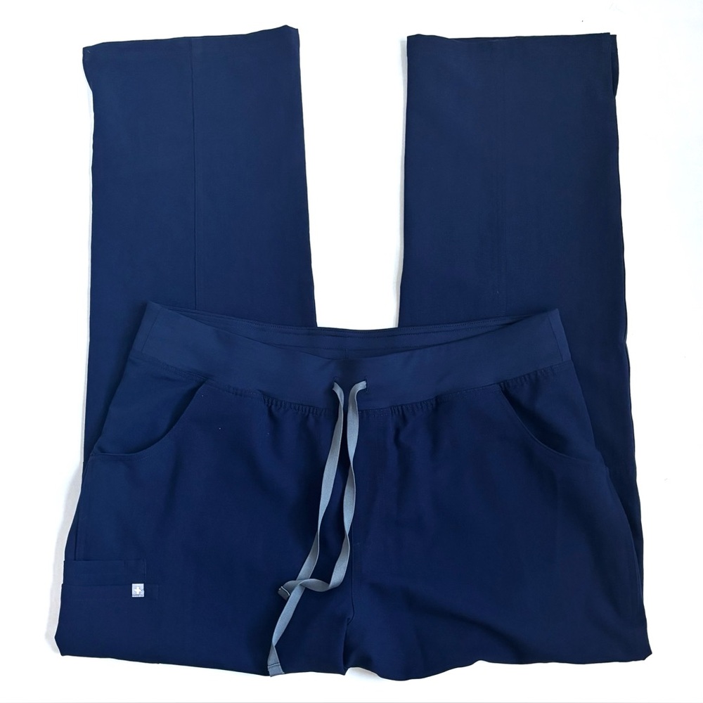 Figs Kade High Waist Cargo Scrub Pants Technical Collection Navy Blue Size 2XL